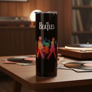 The Beatles Black Tumbler. 20 Oz